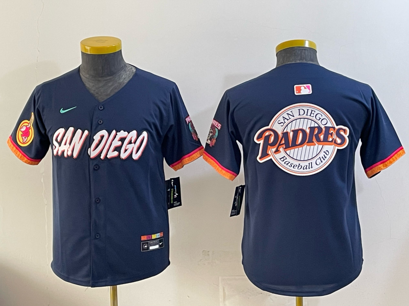 youth San Diego Padres blank Nike blue MLB Jersey 05190011